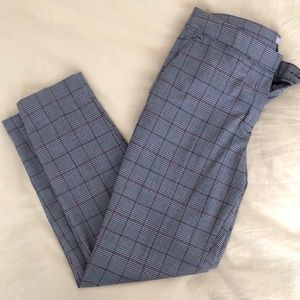 H&M checkered gingham gray slacks pants